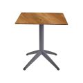 Стіл QUATRO FIX 70x70 ANTRACITE-OAK1